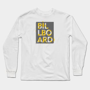 3d effect scrambled letter of billboard Long Sleeve T-Shirt